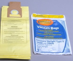9//Pack 9 Bags Kenmore 50688 /& 50690 Style U Microlined Upright Vacuum Cleaner Bags by EnviroCare Part # 159-9.